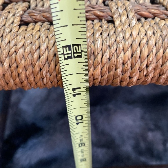 Handcrafted Woven Stool - Brown and Tan - Picture 16 of 16